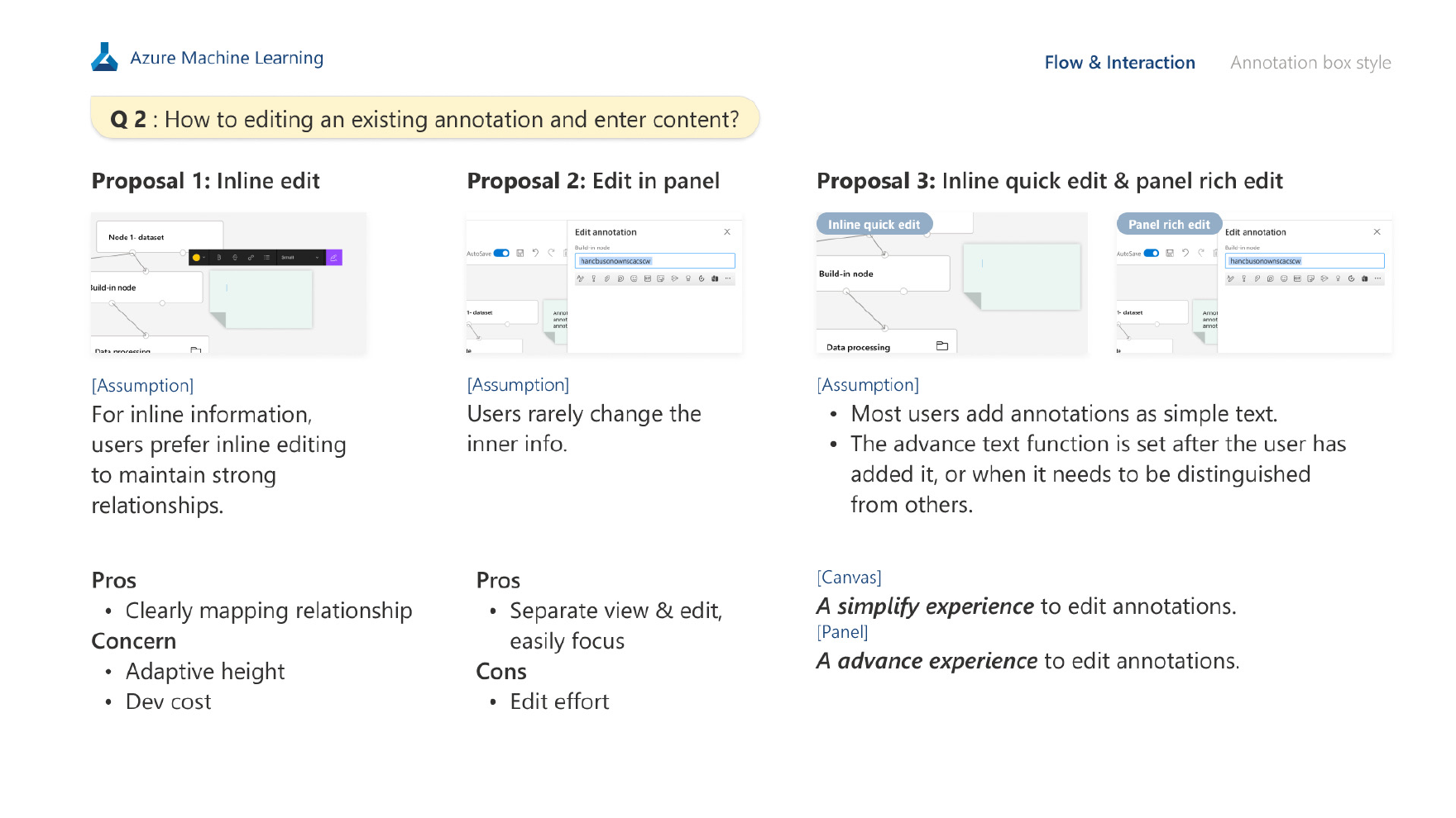 Annotation editing options